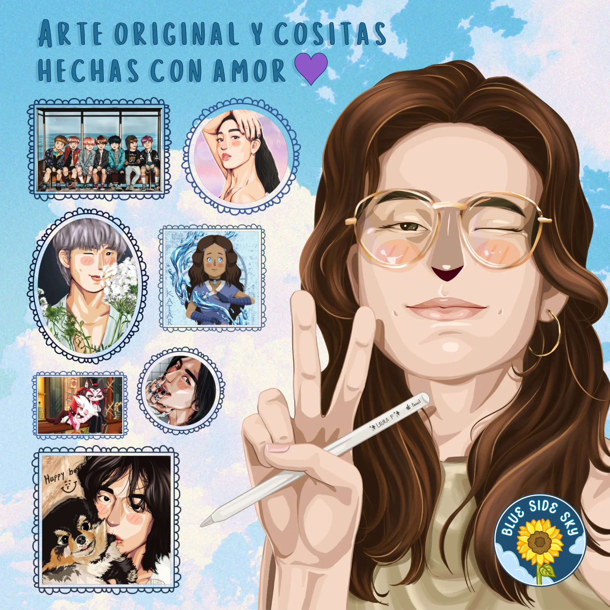 Imagen presentación de la artista de la tienda